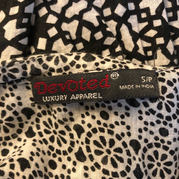 Black & White Sun Dress by Devoted - Picture 6 of 9